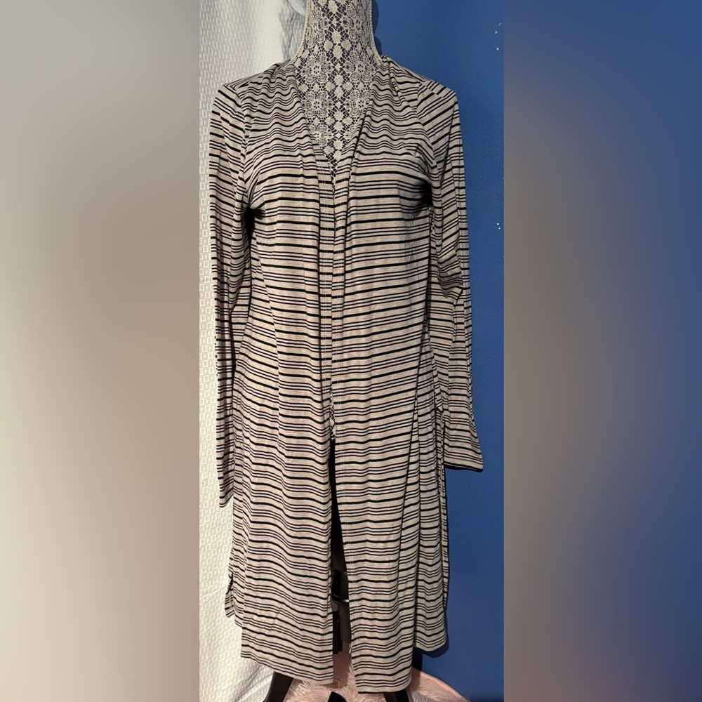 Love Ryan Los Angeles stripe long cardigan sweater size Xl